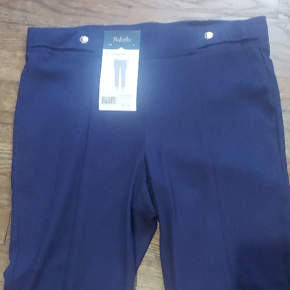 5/$10 Rafaella Mediterranean Blue Slim Ankle Pants - Picture 4 of 10